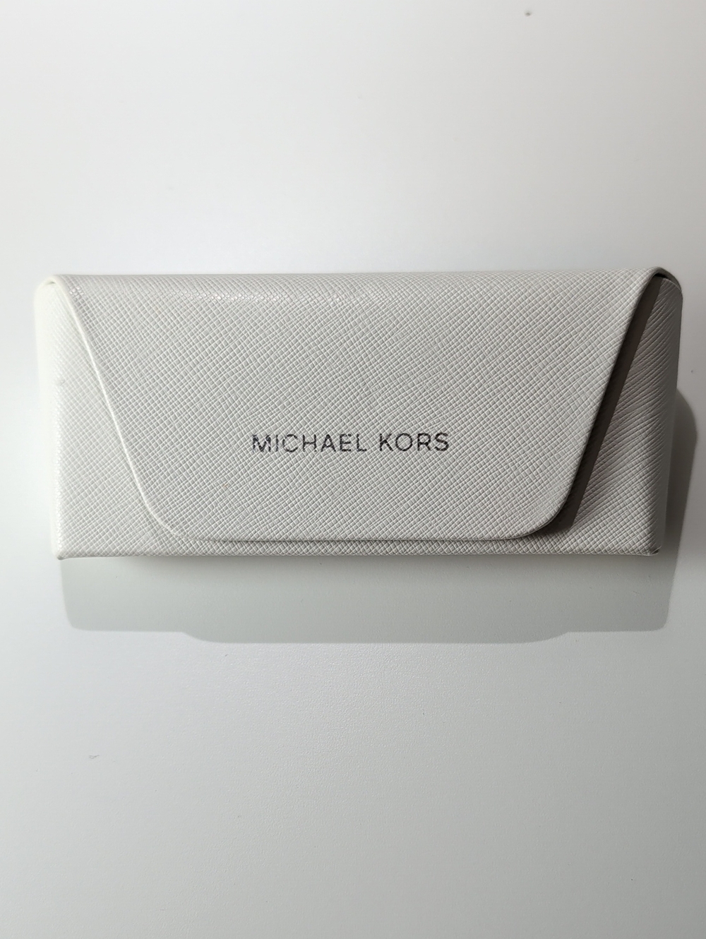 White sunglass case